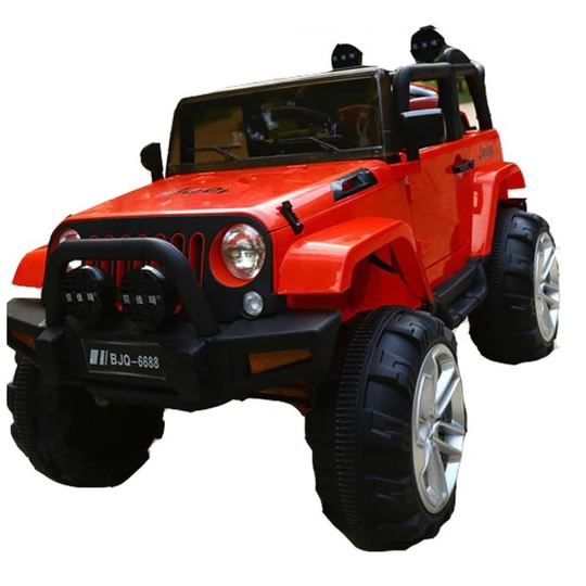 Electric Kids Jeep Wrangler Ride On Toy Red - Electric Ride on Cars ...